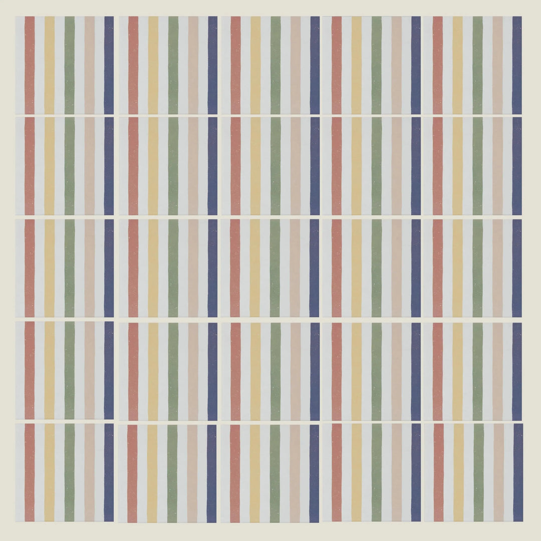 Curated Candy Stripe Rainbow 20cm x 20cm