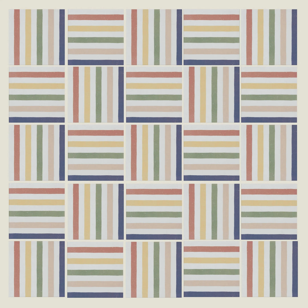 Curated Candy Stripe Rainbow 20cm x 20cm