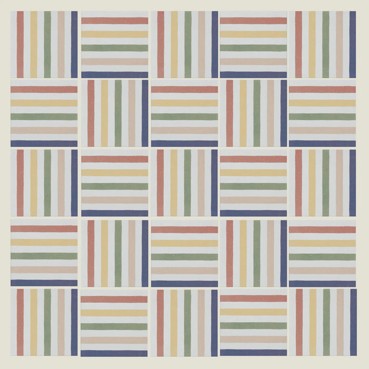 Curated Candy Stripe Rainbow 20cm x 20cm