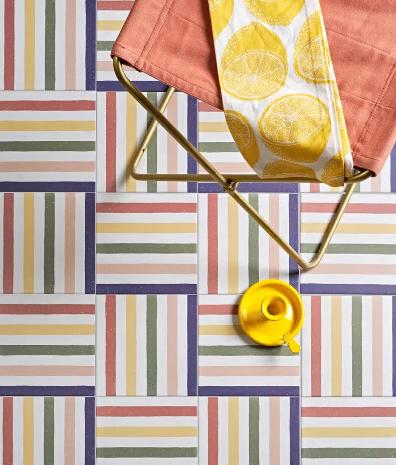 Curated Candy Stripe Rainbow 20cm x 20cm