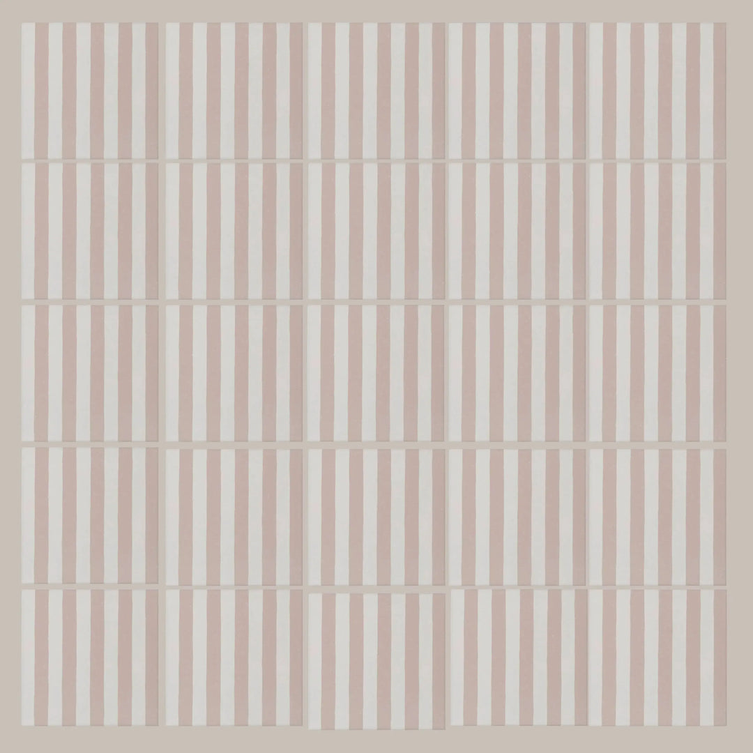 Curated Candy Stripe Rose 20cm x 20cm