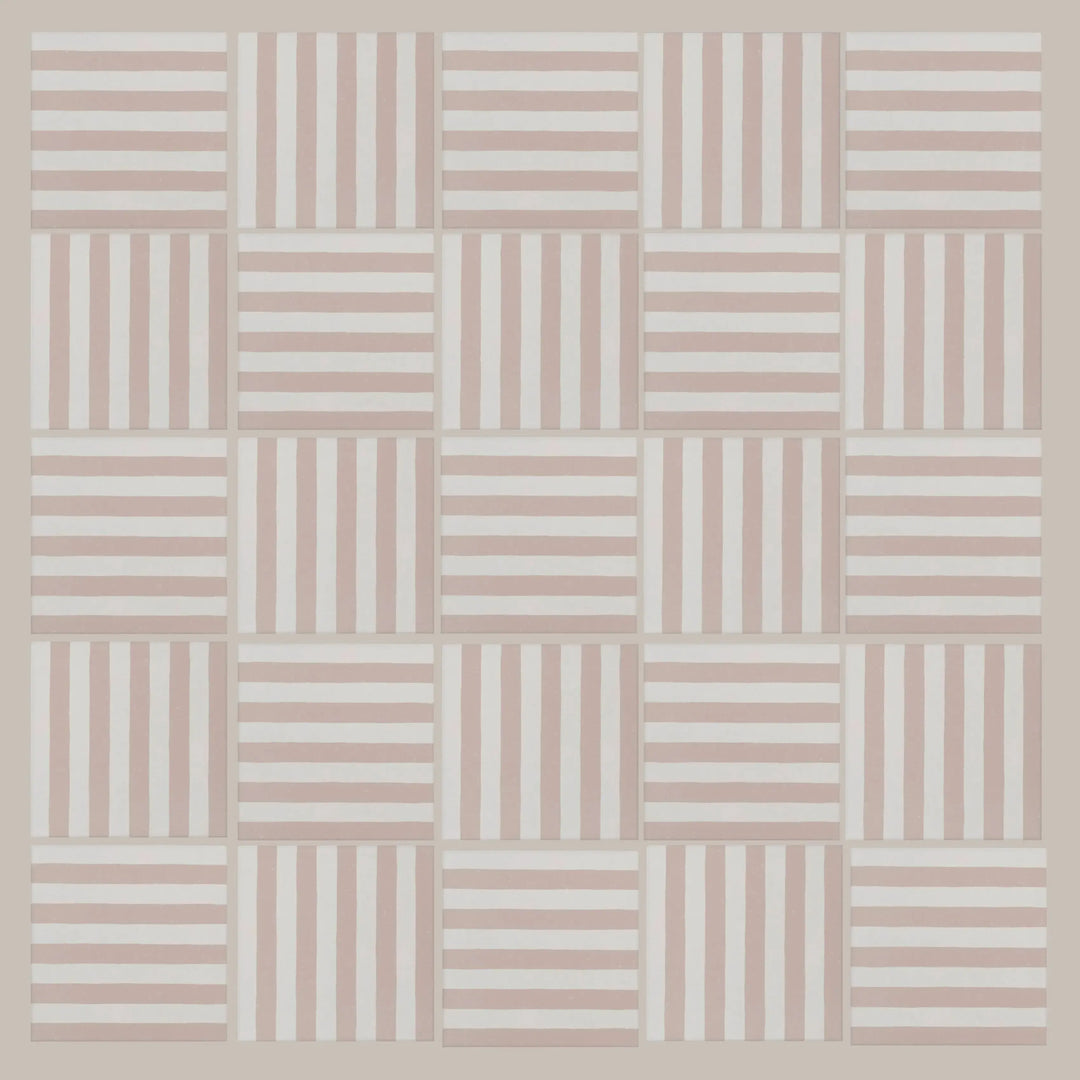 Curated Candy Stripe Rose 20cm x 20cm