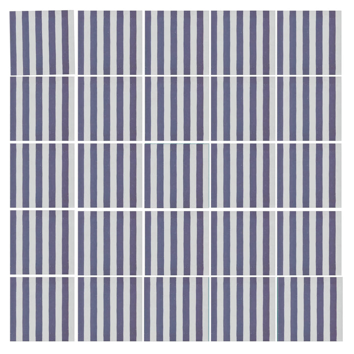 Curated Candy Stripe Royal Blue 20cm x 20cm