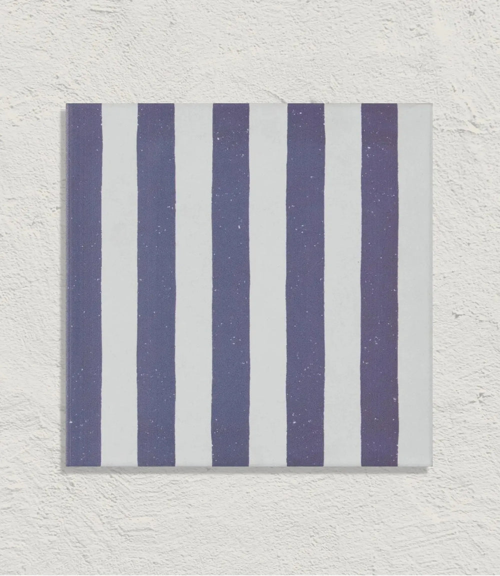 Curated Candy Stripe Royal Blue 20cm x 20cm