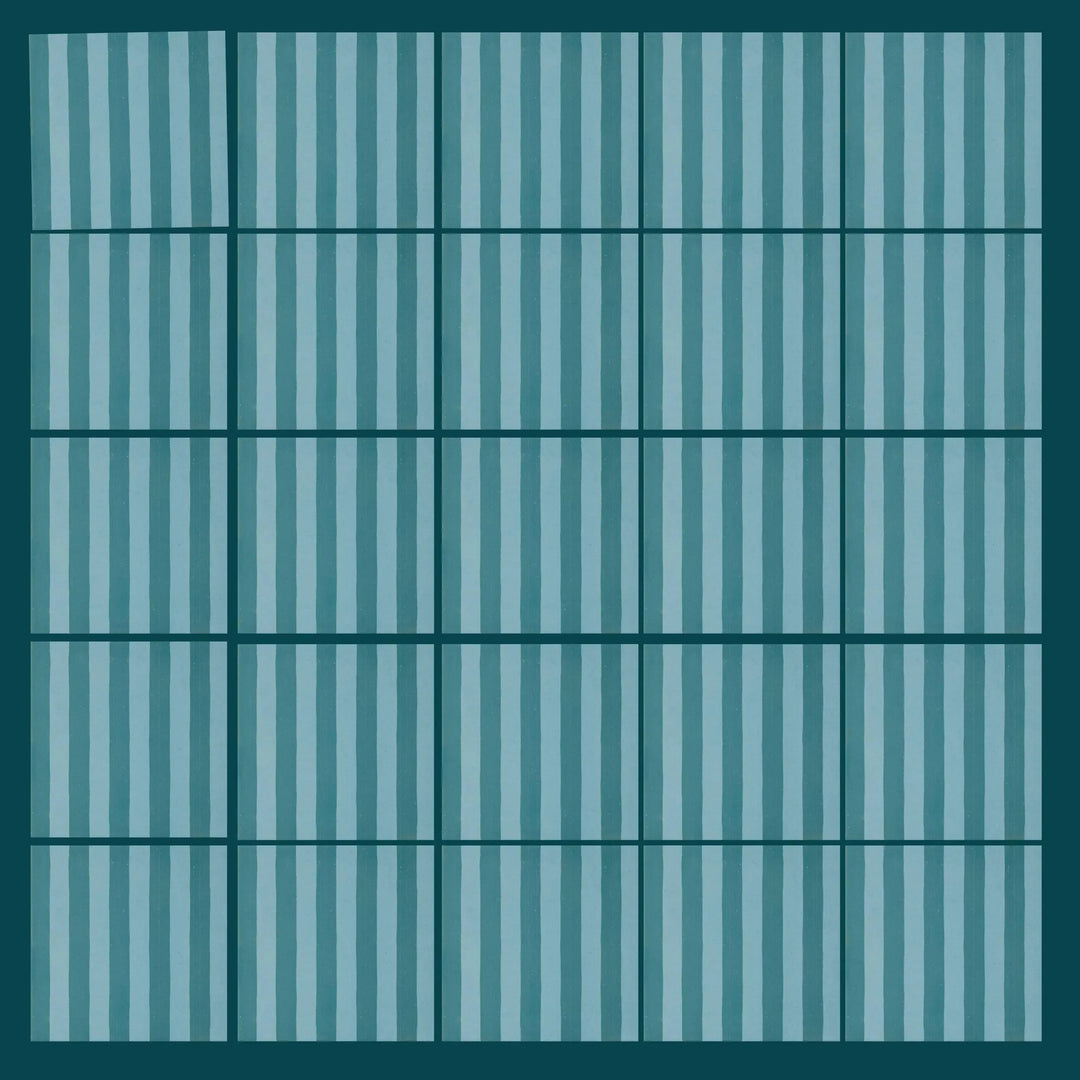Curated Candy Stripe Verdant 20cm x 20cm
