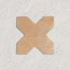 curated-casablanca-star-cotto-15-5-x-15-5cm, curated-casablanca-cross-white-15-5-x-15-5cm, curated-casablanca-star-white-15-5-x-15-5cm | Curated Casablanca Cross Cotto by Baked Tiles featured in a luxury bathroom