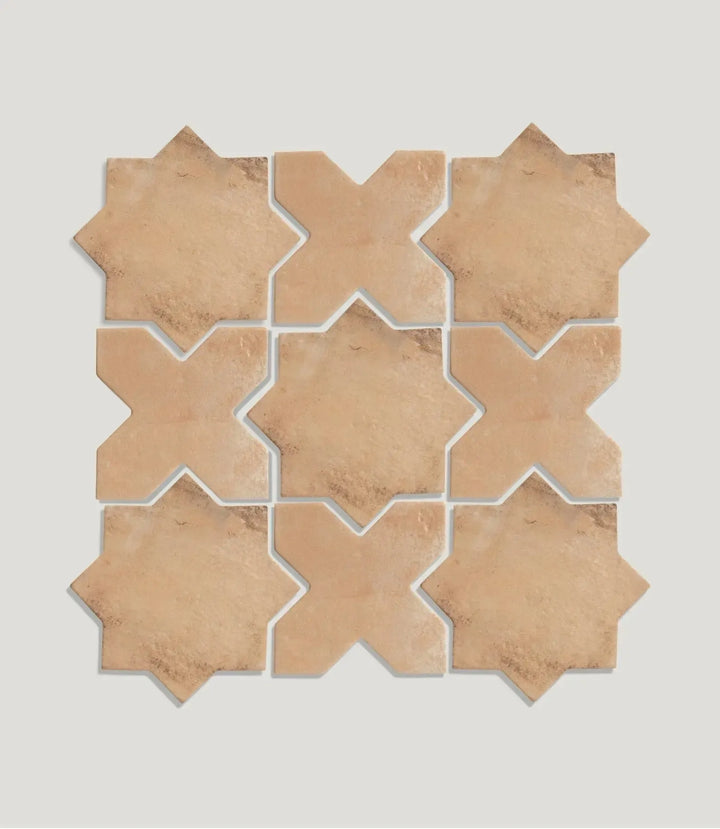 Curated Casablanca Cross Cotto 15.5cm x 15.5cm