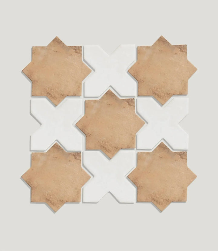 Curated Casablanca Cross White 15.5cm x 15.5cm