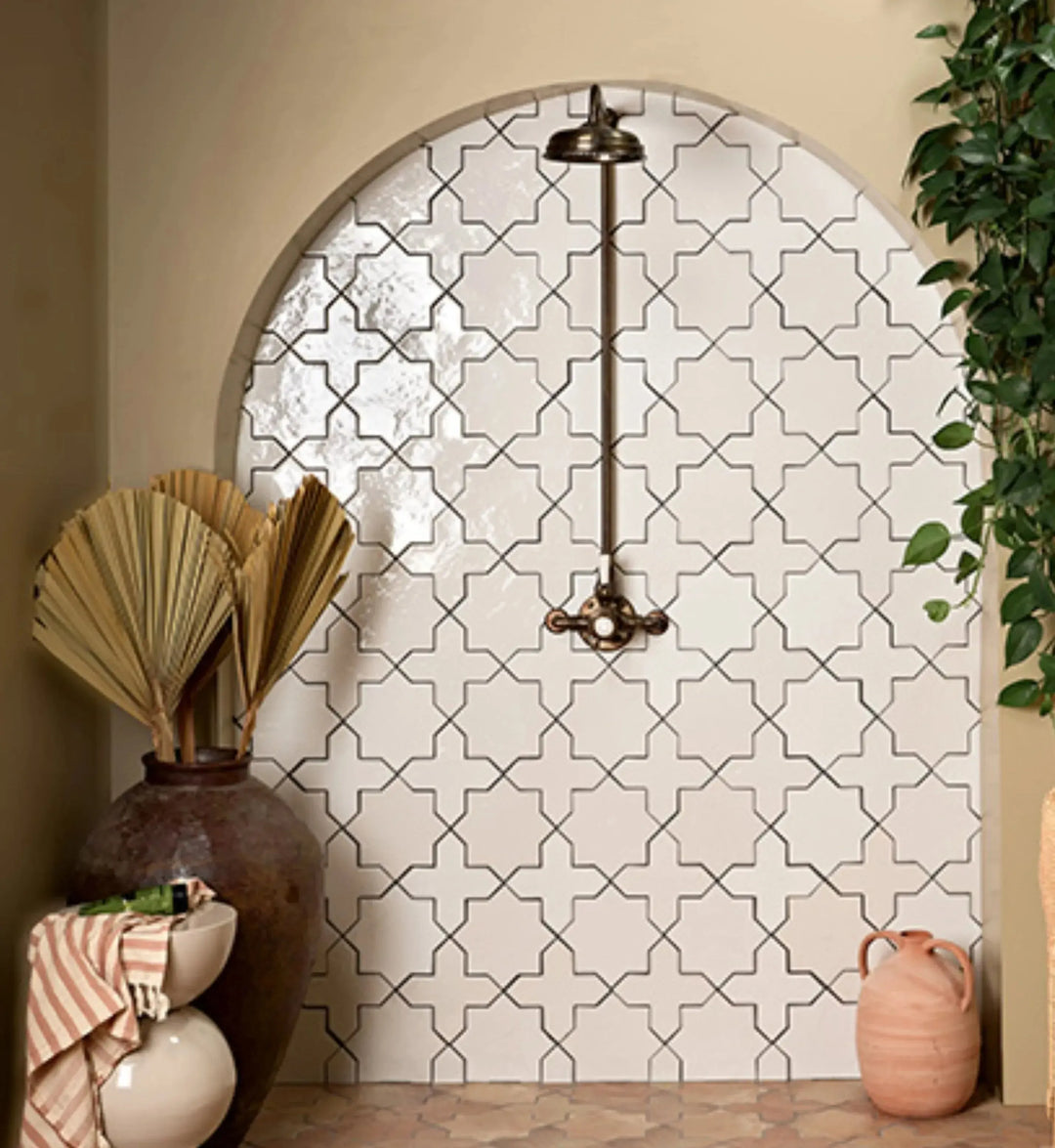 Curated Casablanca Star White 15.5cm x 15.5cm