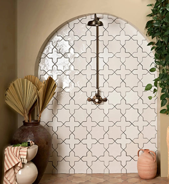 Curated Casablanca Star White 15.5cm x 15.5cm