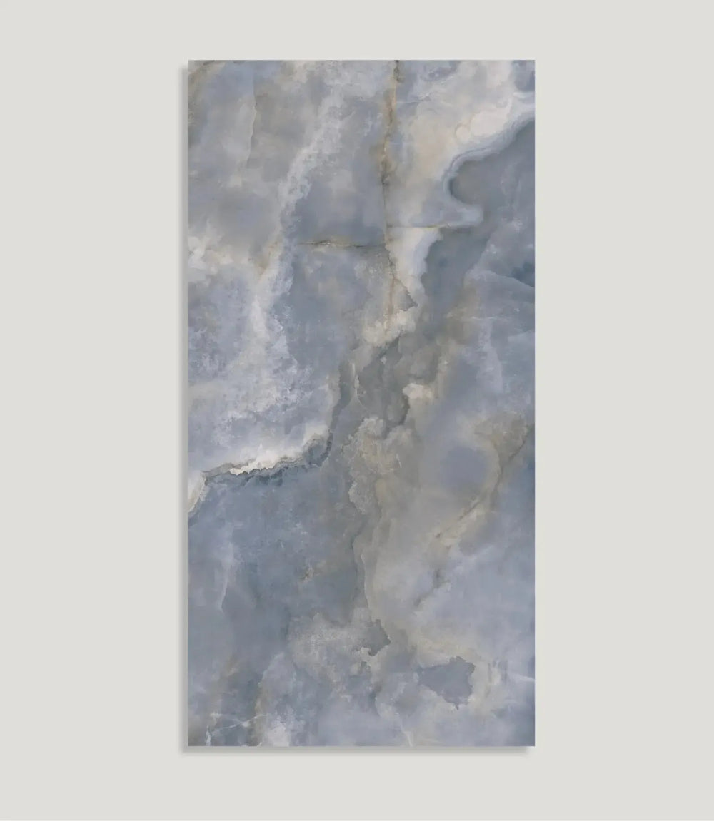 curated-vanguard-ink-5cm-x-25cm | Curated Casino Royale Ocean 60 X 120cm by Baked Tiles featured in a luxury bathroom