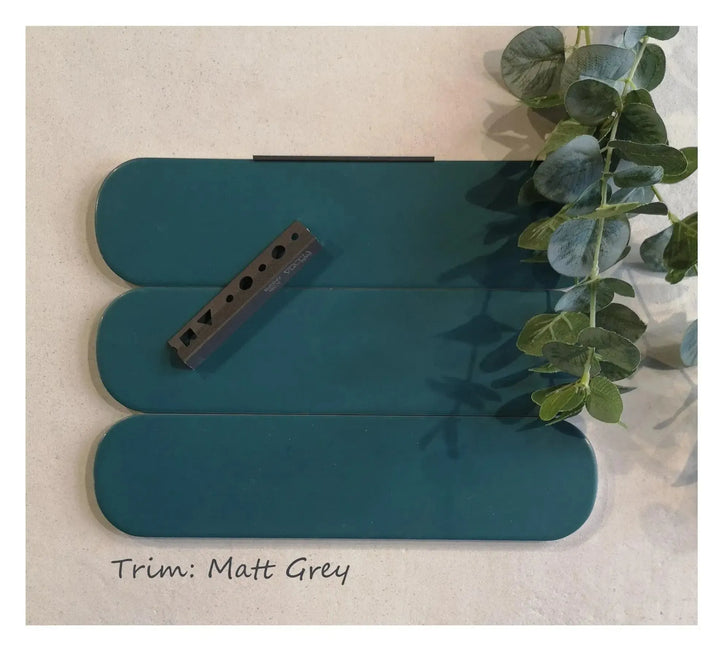 Chloe Teal Matt 7.5cm x 30cm - Clearance