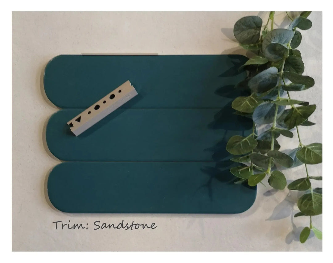 Chloe Teal Matt 7.5cm x 30cm - Clearance