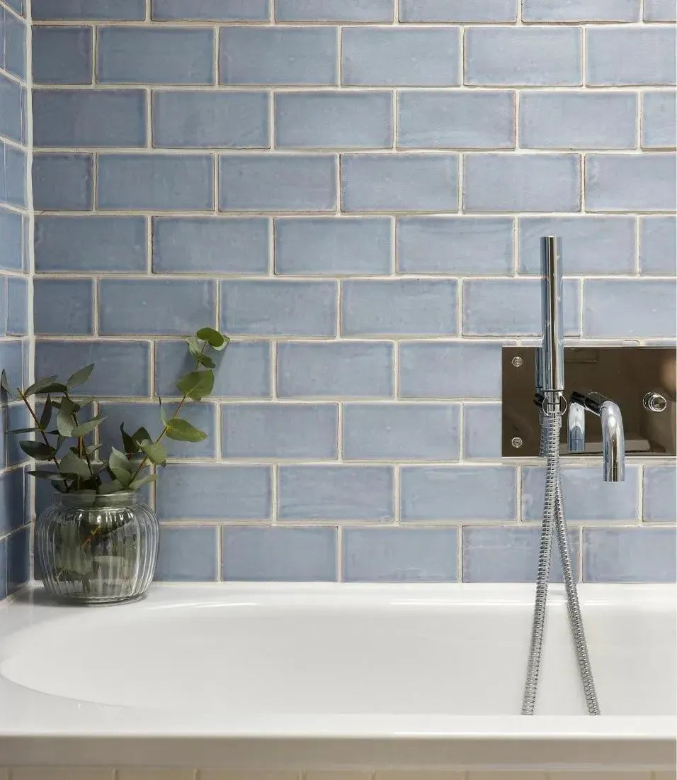 Curated Cottage Sky Crackle 7.5cm x 15cm