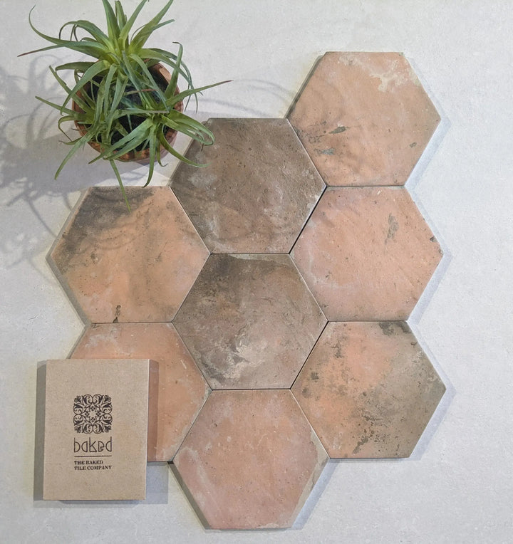 country hexagon cotto 14 x 16cm country hexagon cotto 14cm x 16cm out