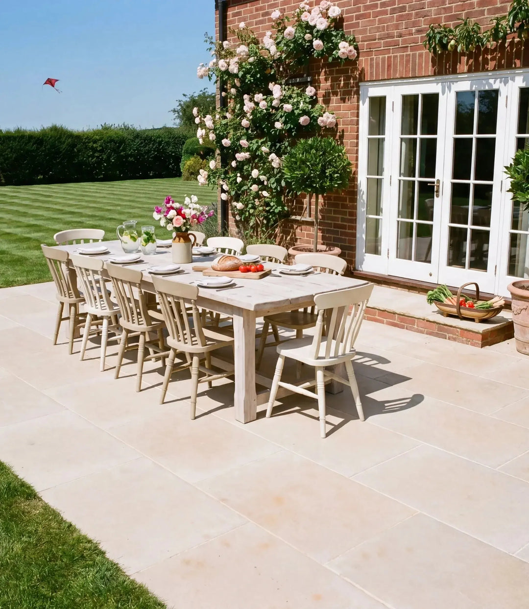 country house porcelain flagstone 20mm paver 60 5cm x 90 5cm