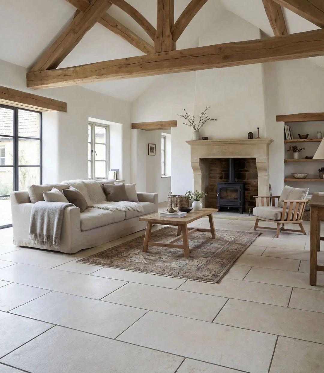 country house porcelain flagstones 60cm x 90cm
