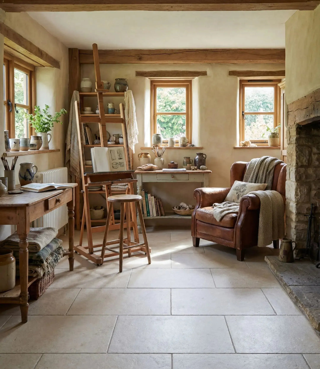 country house porcelain flagstones 60cm x 90cm