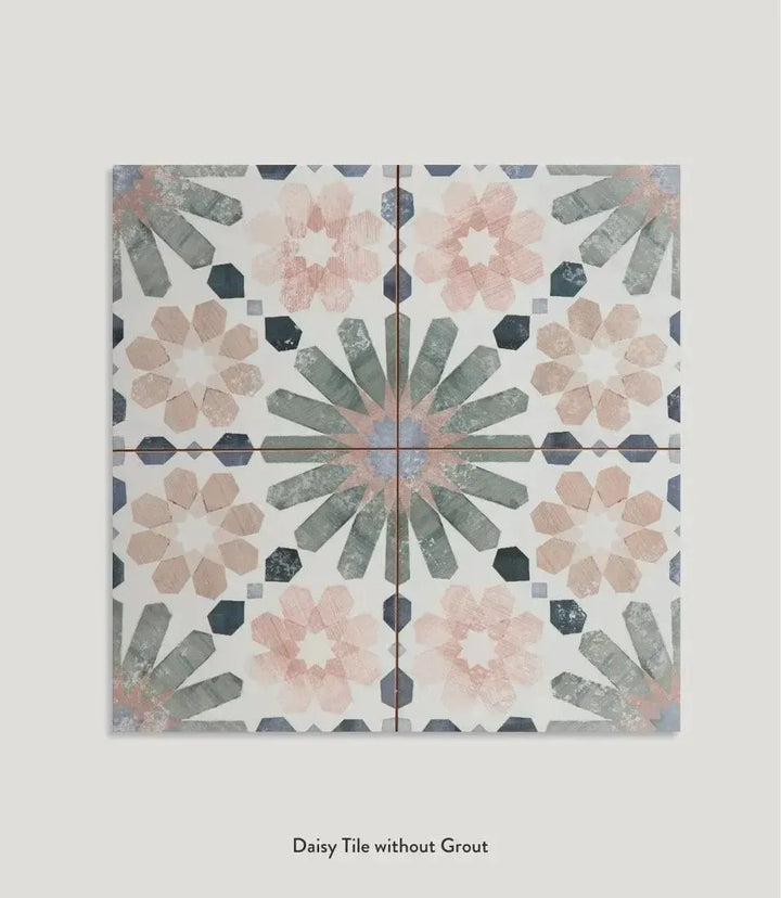 curated daisy 45cm x 45cm