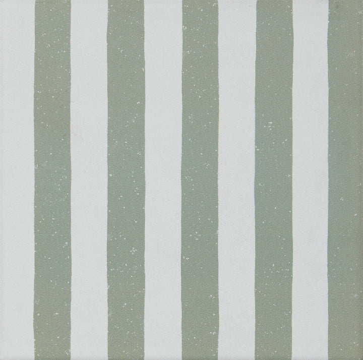Curated Candy Stripe Sage 20cm x 20cm
