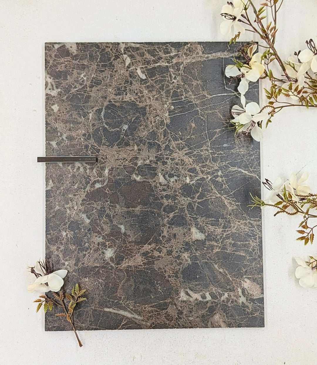 deco marble mahogany 60cm x 60cm baked tiles