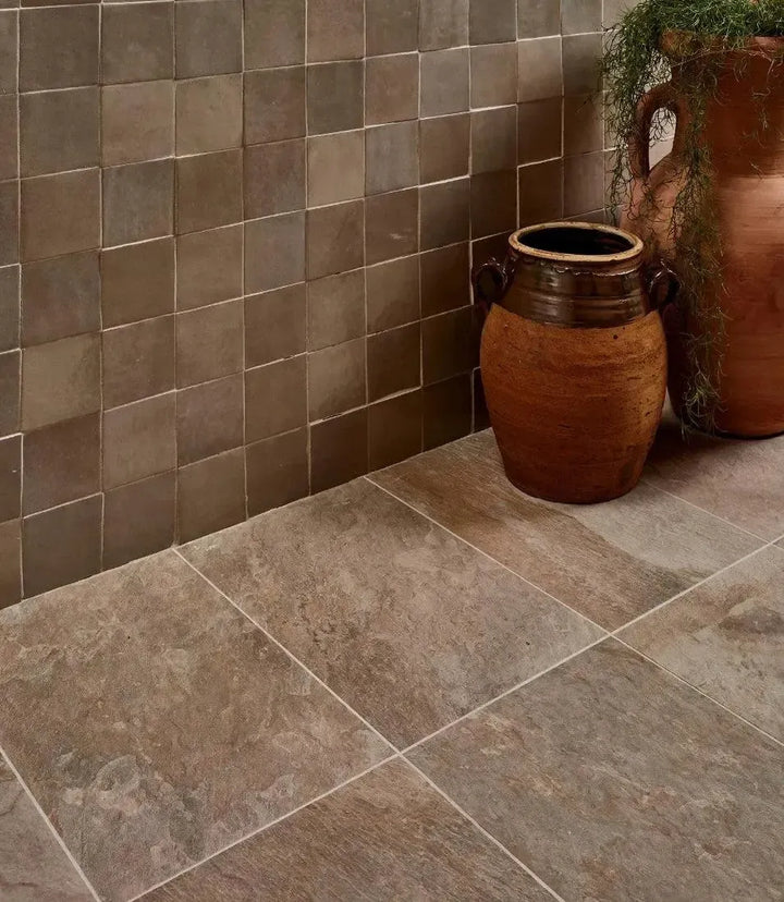 journeyman-zellige-pelt | Designer Basics Bali Sand 29cm X 60cm by Baked Tiles featured in a luxury bathroom