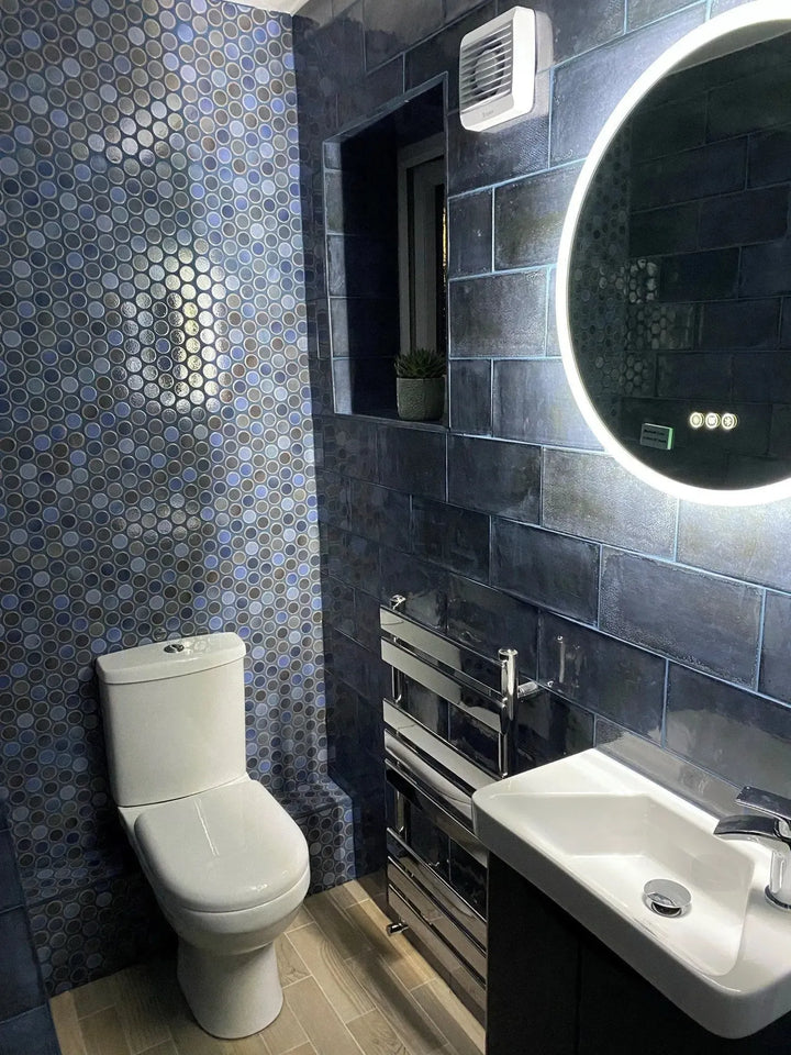 Disc Retro Blue 30.9cm x 30.9cm