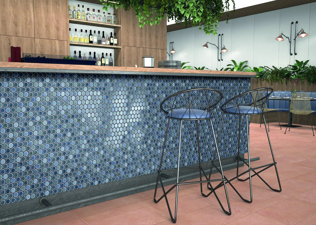 Disc Retro Blue 30.9cm x 30.9cm