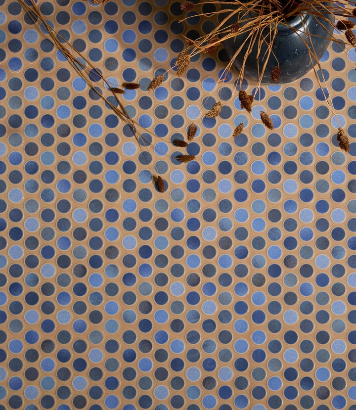 disc retro blue 30 9cm x 30 9cm clearance