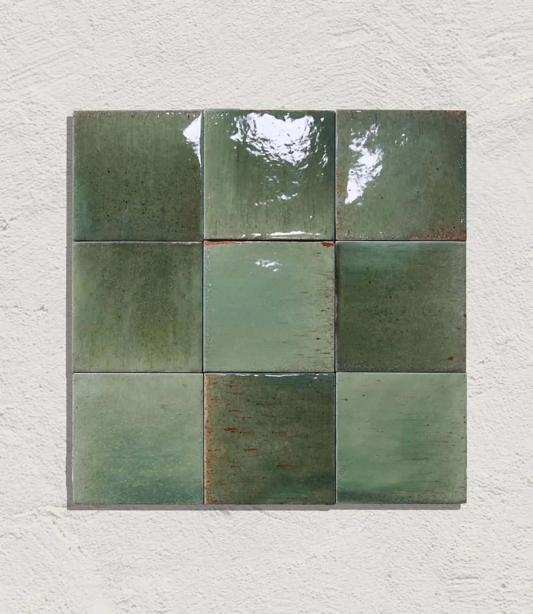 elan green gloss 10 x 10cm