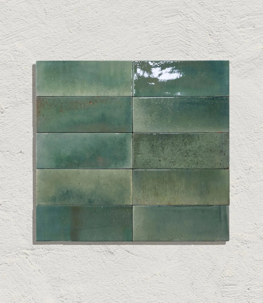 elan green gloss 7 5 x 20cm