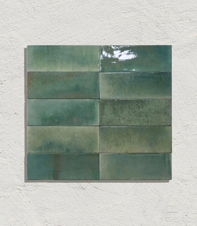 elan green gloss 7 5 x 20cm