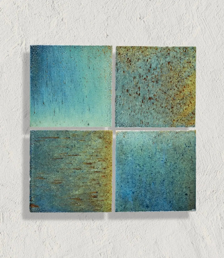 Curated Elan Ocean Blue Green Gloss 10 x 10cm