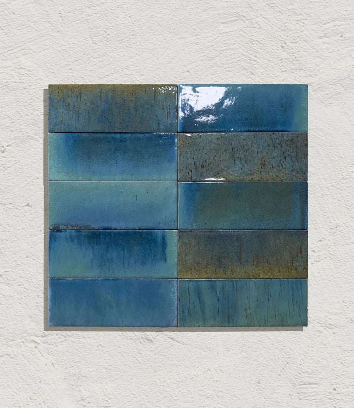 elan ocean blue green gloss 7 5 x 20cm