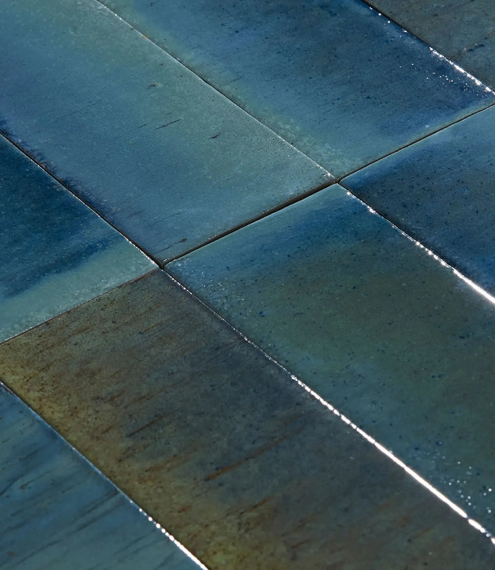 elan ocean blue green gloss 7 5 x 20cm