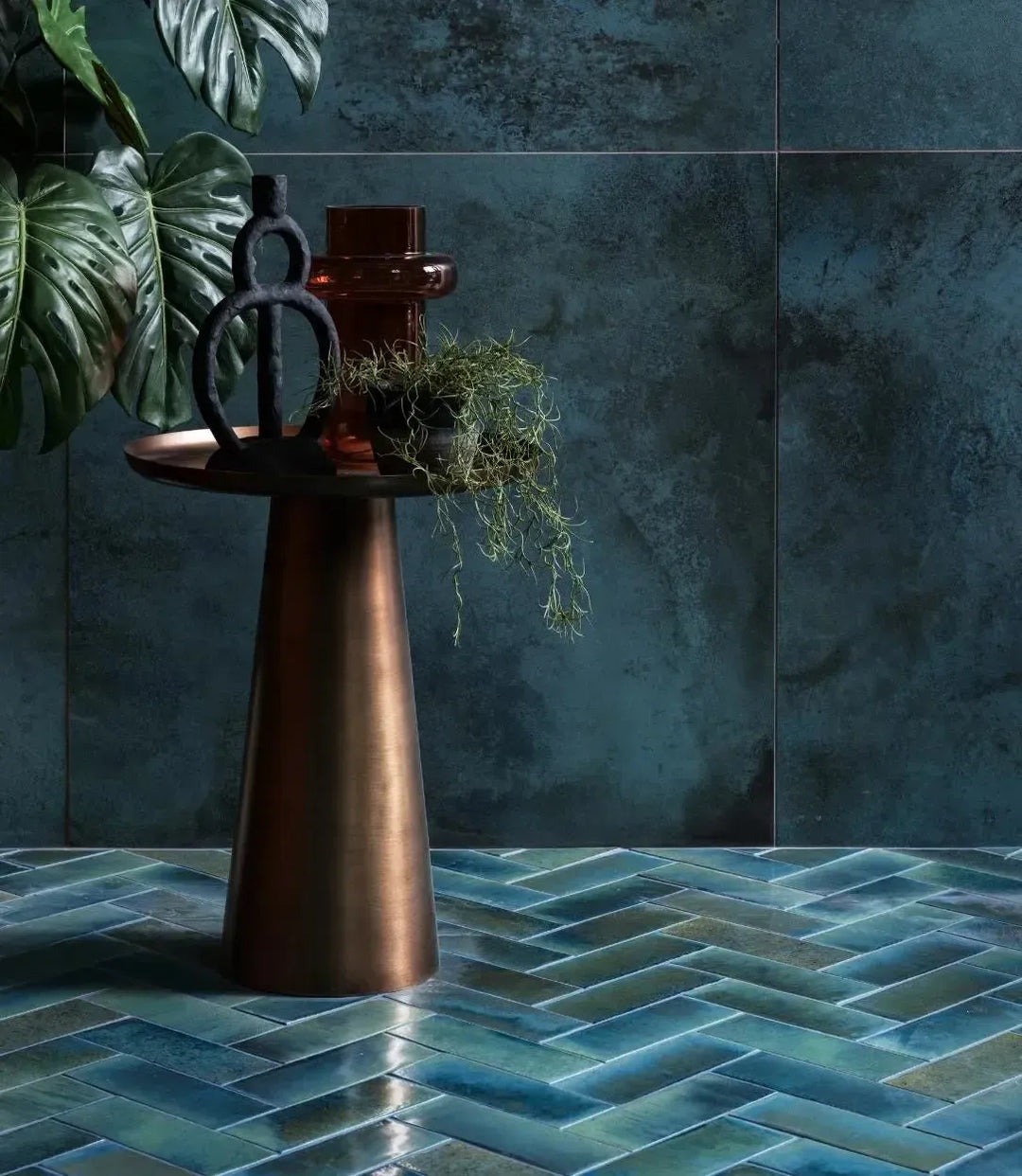 curated elan ocean blue green gloss 7 5 x 20cm