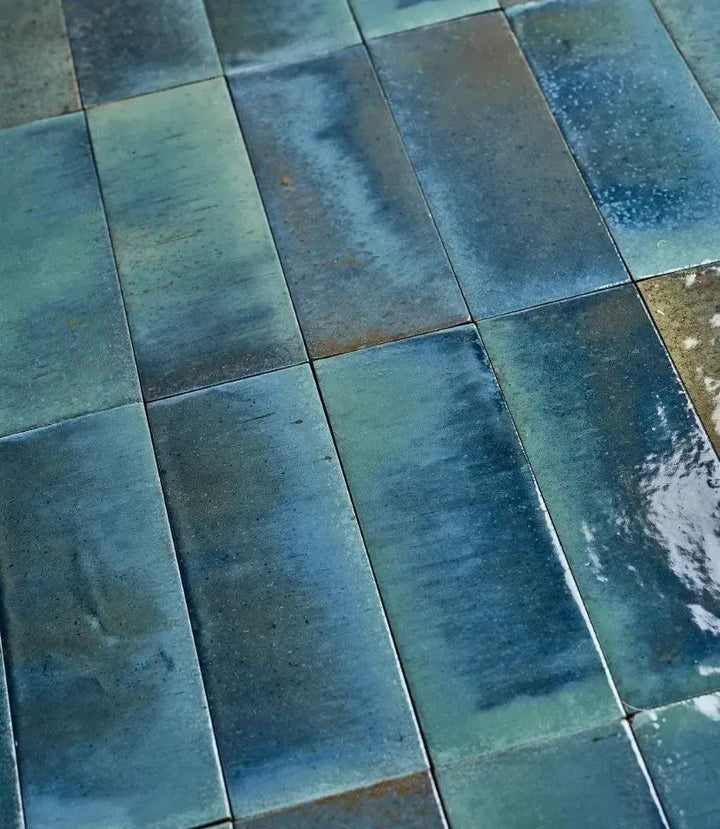 Curated Elan Ocean Blue Green Gloss 7.5 x 20cm