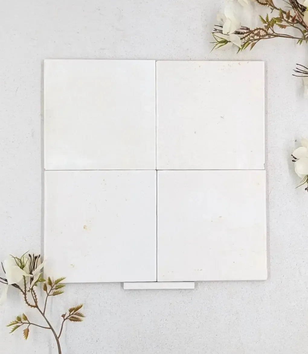 essence white 12 5 x 12 5cm baked tiles