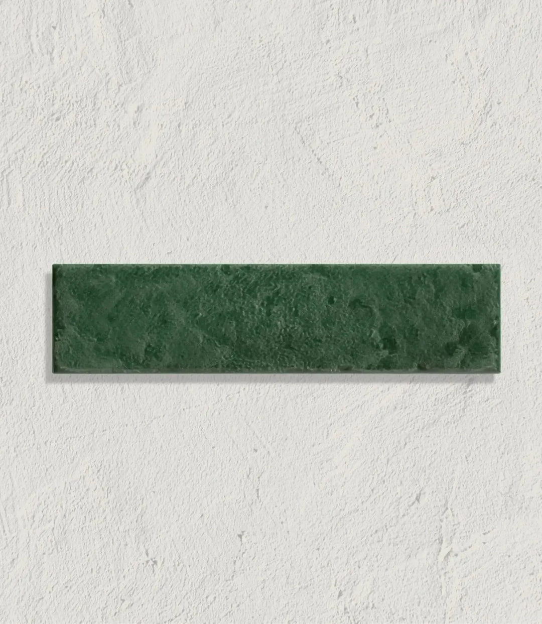 Curated Exquisite Terracotta Parquet Forest Green Gloss 7cm x 28cm