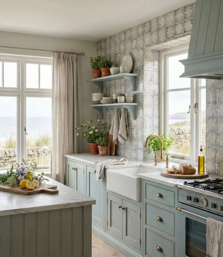 Faded Delft Pattern 33cm x 33cm