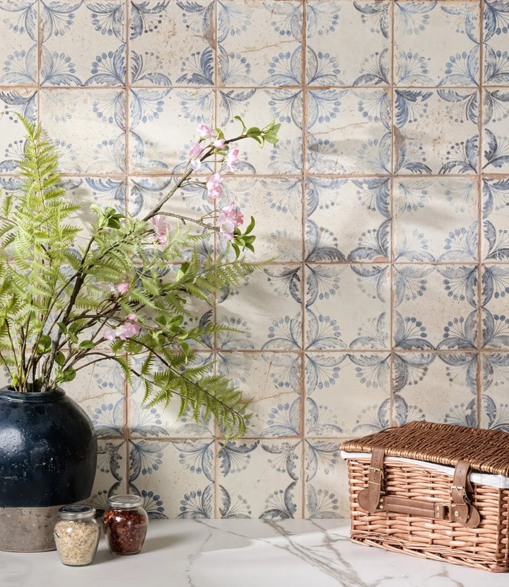 Faded Delft Pattern 33cm x 33cm