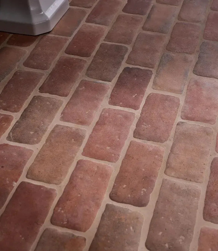 Farmhouse Terracotta Brick 11.3cm x 22.6cm - Out