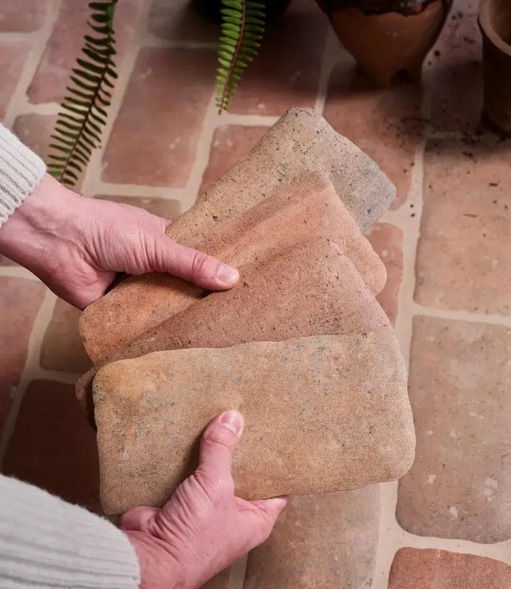 Farmhouse Terracotta Brick 11.3cm x 22.6cm - Out