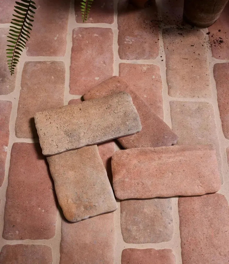 Farmhouse Terracotta Brick 11.3cm x 22.6cm - Out