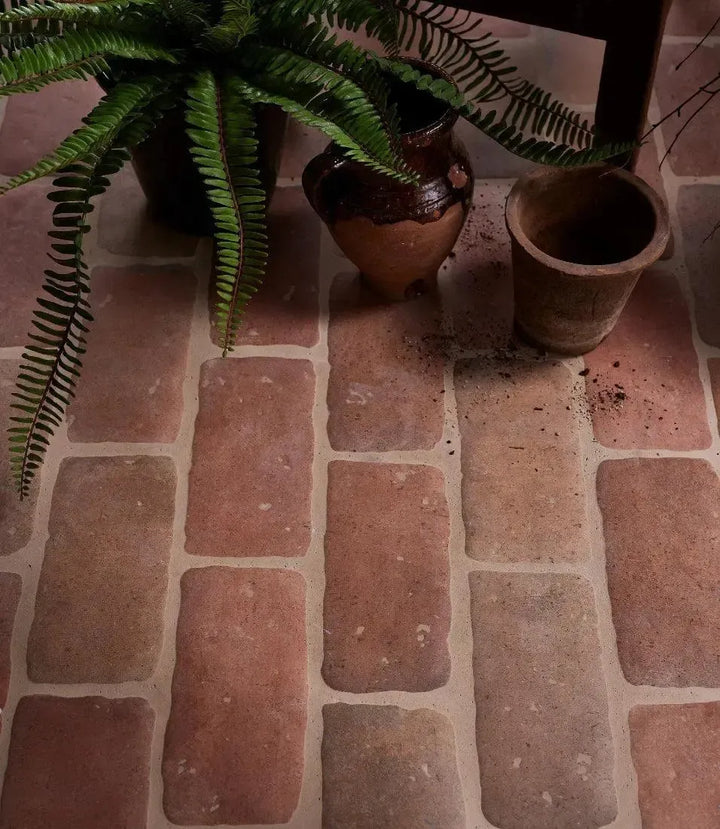 Farmhouse Terracotta Brick 11.3cm x 22.6cm - Out