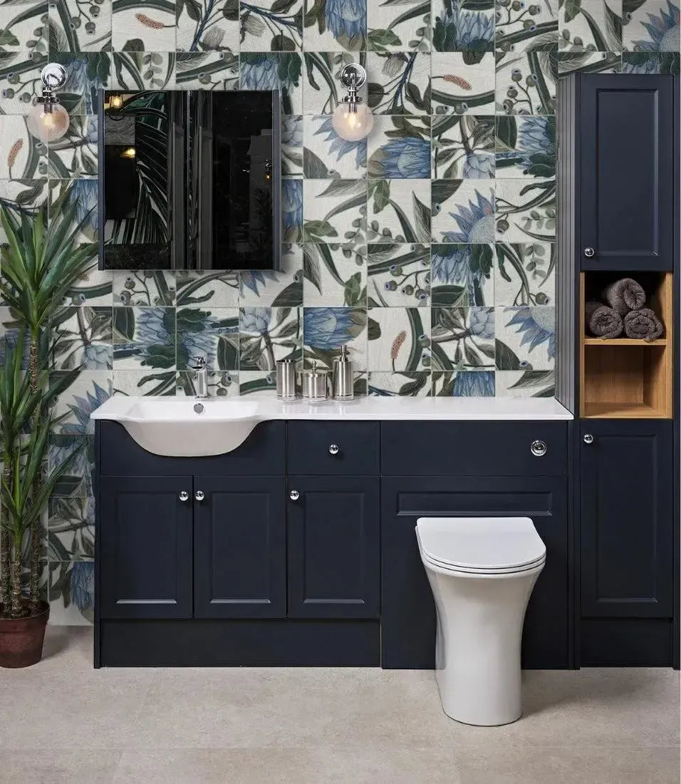 Grain Blue Botanical Decor 20cm x 20cm