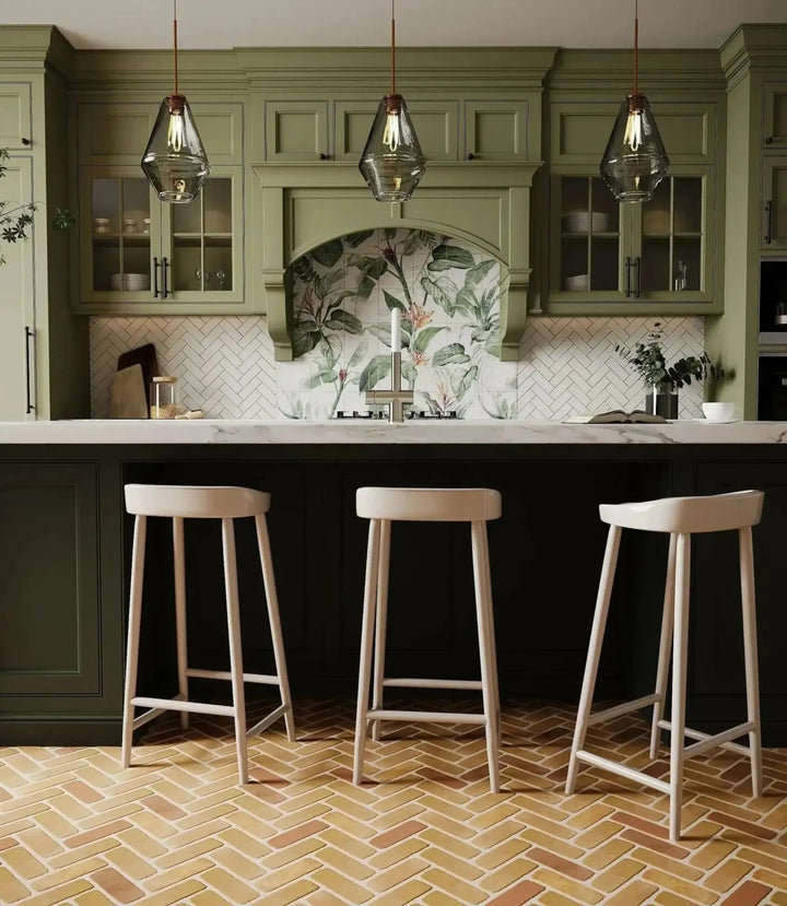 Grain Leaves Mural 20cm x 20cm