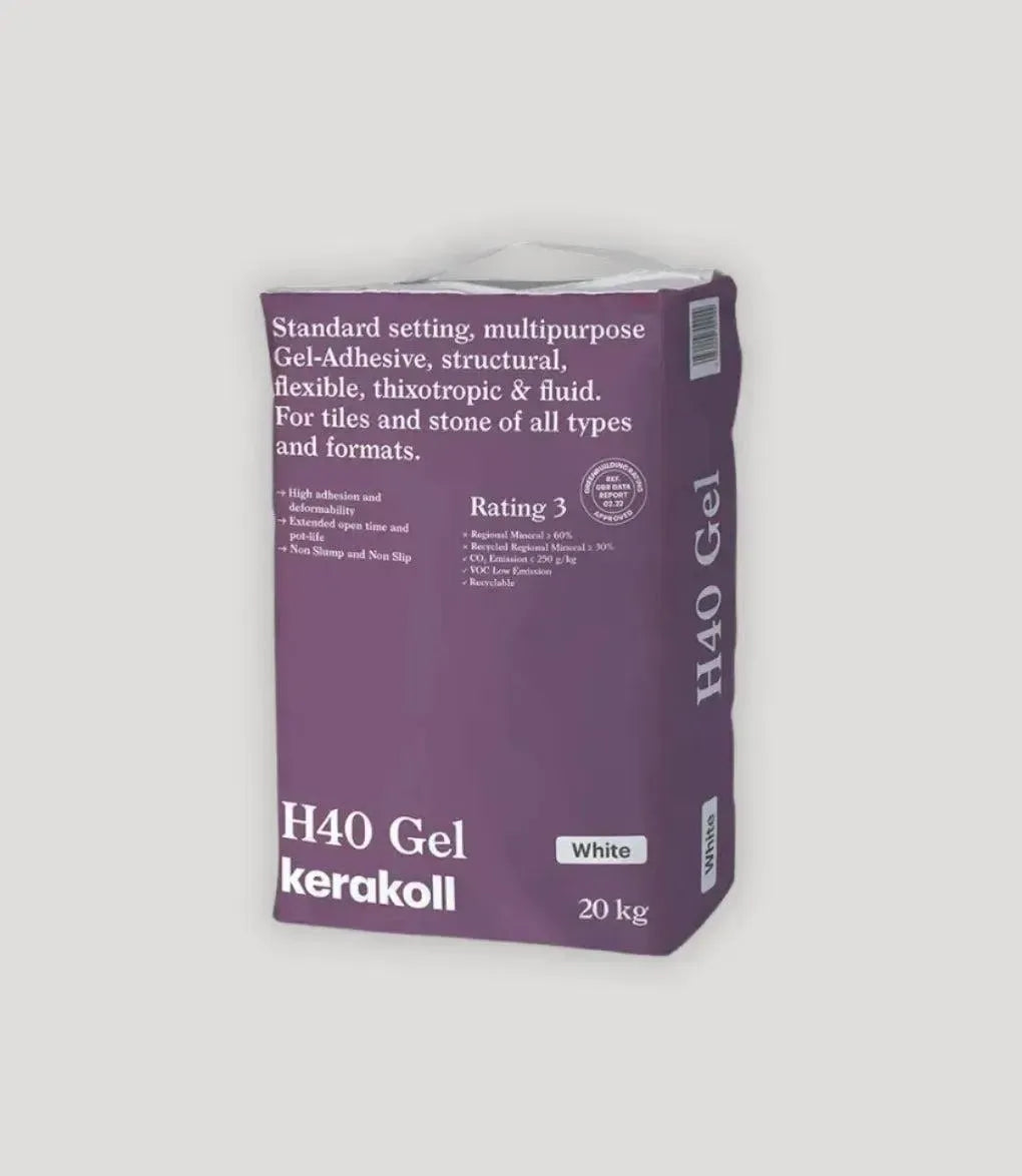 H40 Gel Adhesive 20kg - White