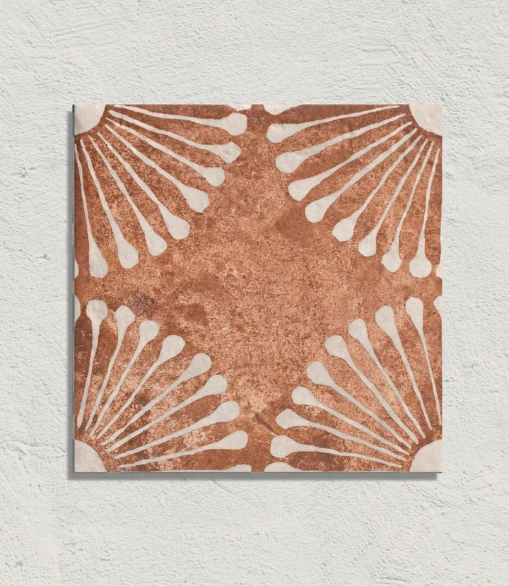 Curated Havana Nights Fan Cotto 20cm x 20cm - Out