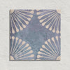 curated-havana-nights-indigo-plain-20cm-x-20cm | Curated Havana Nights Fan Indigo by Baked Tiles featured in a luxury bathroom